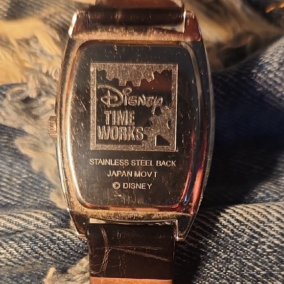 Disney Time Works Silver and Brown Watch - Picture 4 of 4